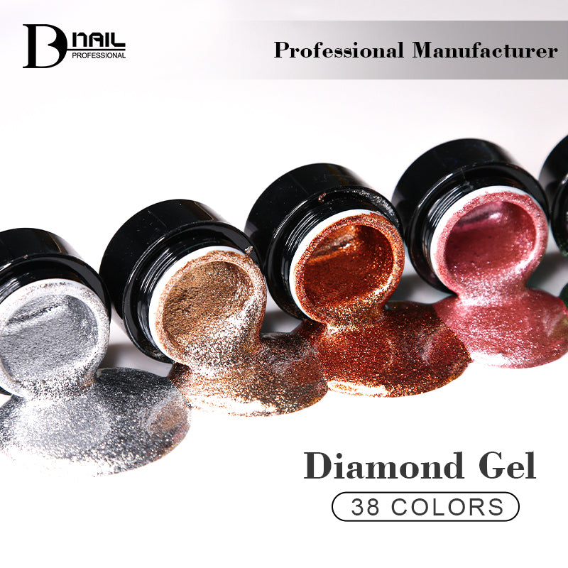 HIELO BD | Esmalte en gel de diamante de 38 colores