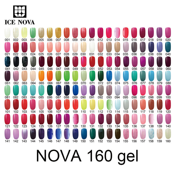 ЛЕД НОВА | 160 цветов гель-лака для ногтей